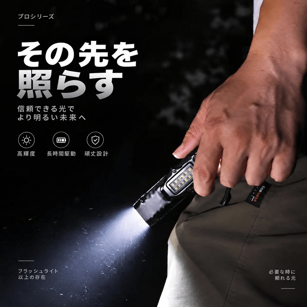 EDC27-FLASHLIGHT 1000mAh/1200Lumen